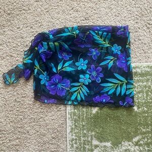 Catalina Vintage Floral Mesh Cover Skirt